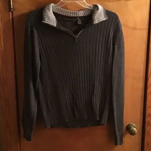 Gray Sweater Zip Up